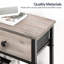 Petite console 29,5 "avec tiroirs et tablettes-1695627812