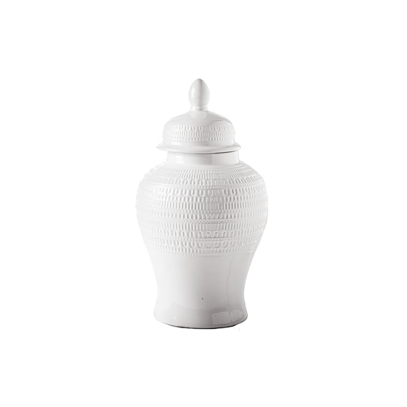 Ceramic Table Vase, 17.75" H x 10" W x 10" D