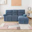 Right-facing Chaise Corner Sofa with Storage and Recliner Seat-1748150336-1748313081