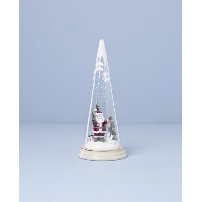 Merry & Magical Lit Santa with Lantern Figurine