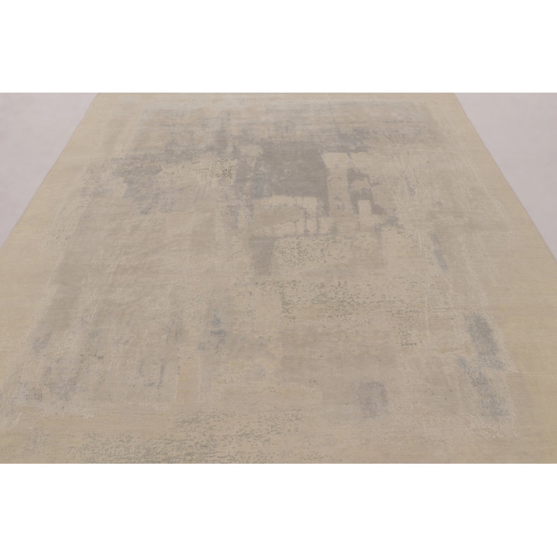 Modern One-of-a-Kind 7'1X9'11 Hand Knotted Area Rug