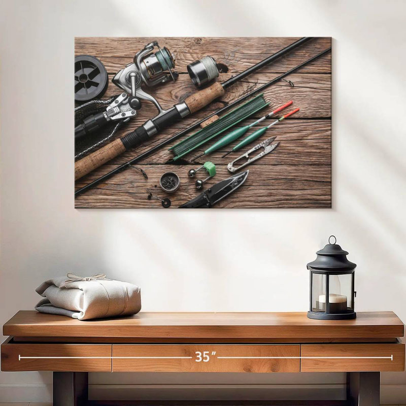 Senne Ready For Fishing, 16" H x 24" W