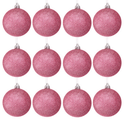 80mm Shatterproof Plastic Glitter Ball 