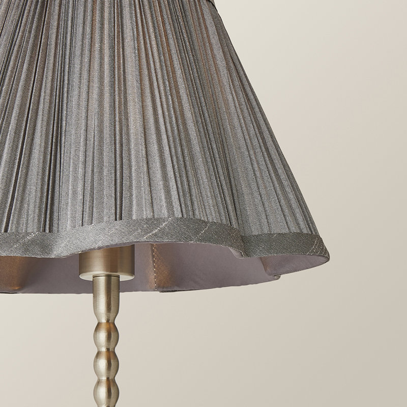 Cifuentes Metal Table Lamp, Silver, No, Grey