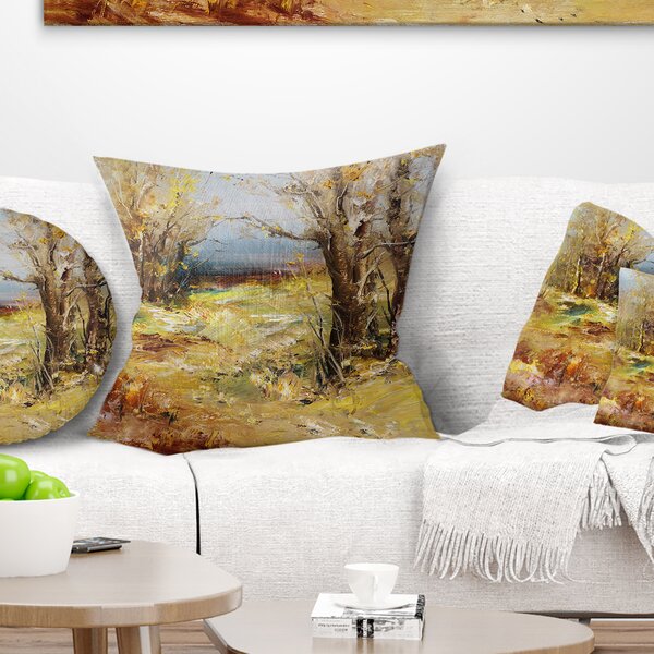 DesignArt Landscape Reversible Throw Pillow | Wayfair