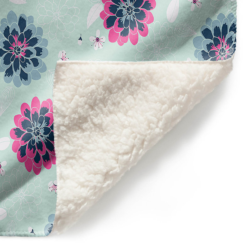  Couverture Flower Blossoms, 68 po x 80 po