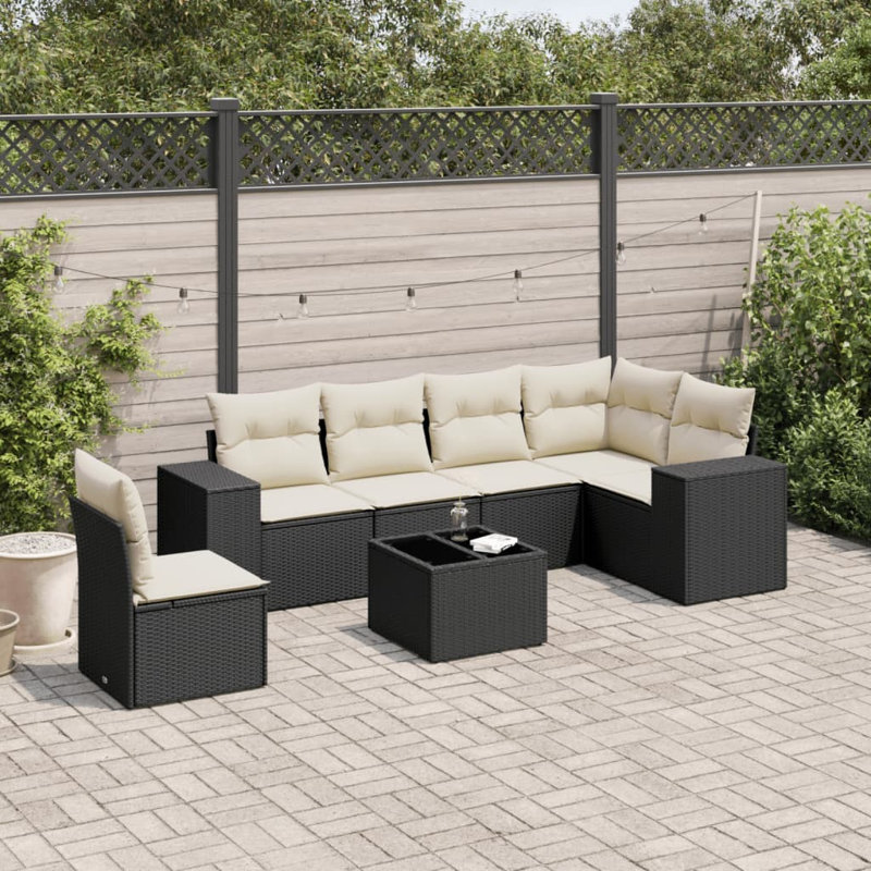 Ensemble de canapé de jardin Vidaxl PE