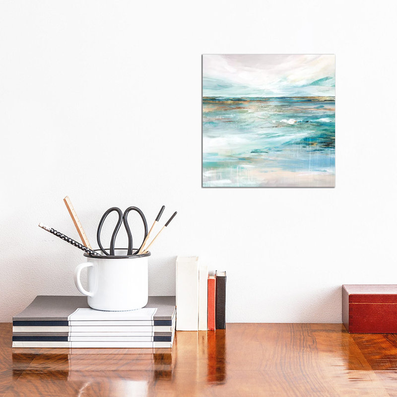 «Midnight Clear II» par Isabelle Z - reproduction d'art, Toile tendue, H 12 po x l 12 po x P 1,5 po, Pas de tapis