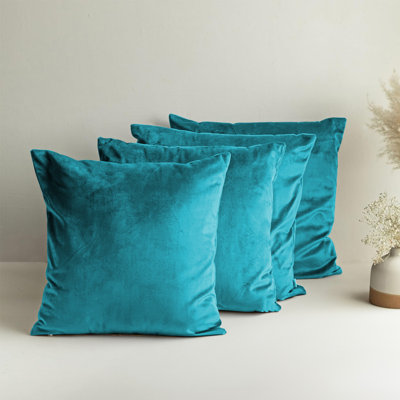 Square Luxury Velvet Throw Cushion Covers for sofa, couch set of 4