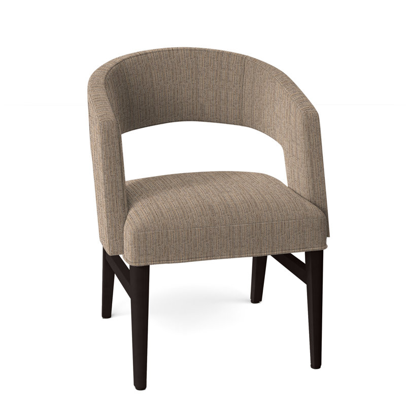 Chaise avec accoudoirs Bryant, Espresso, Rotin Perigold Poros
