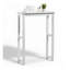 Armoire au-dessus de la toilette de 27 po x 9 po peu encombrante en bois blanc avec compartiment de rangement supérieur Dorset-1529126380