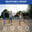 Filet de badminton pliable et polyvalent de taille standard pour l'entraînement intérieur et extérieur au tennis