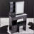 Compact Vanity Table With Touch Control LED Mirror, High Capacity Storage, And Cushioned Stool For Small Spaces