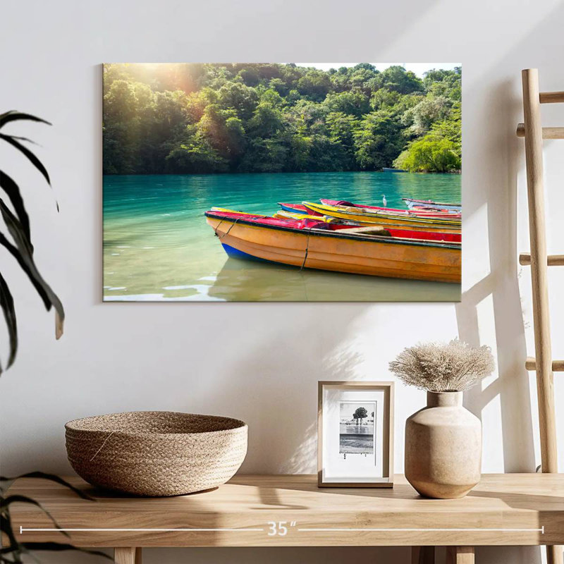 Mehar Jamaica Blue Lagoon Boats, 30" H x 45" W