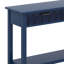 Table d'entrée en placage de sapin avec façades en nid d'abeille, console moderne élégante à 3 tiroirs-119402482