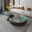 Table basse italienne ronde en pierre supercristalline-106441774