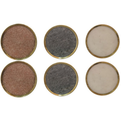 Ensemble de 6 boutons cylindriques surdimensionnés de 1 1/2 po de diamètre