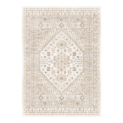 Malaika Machine-Washable Non-Slip Medallion Area Rug