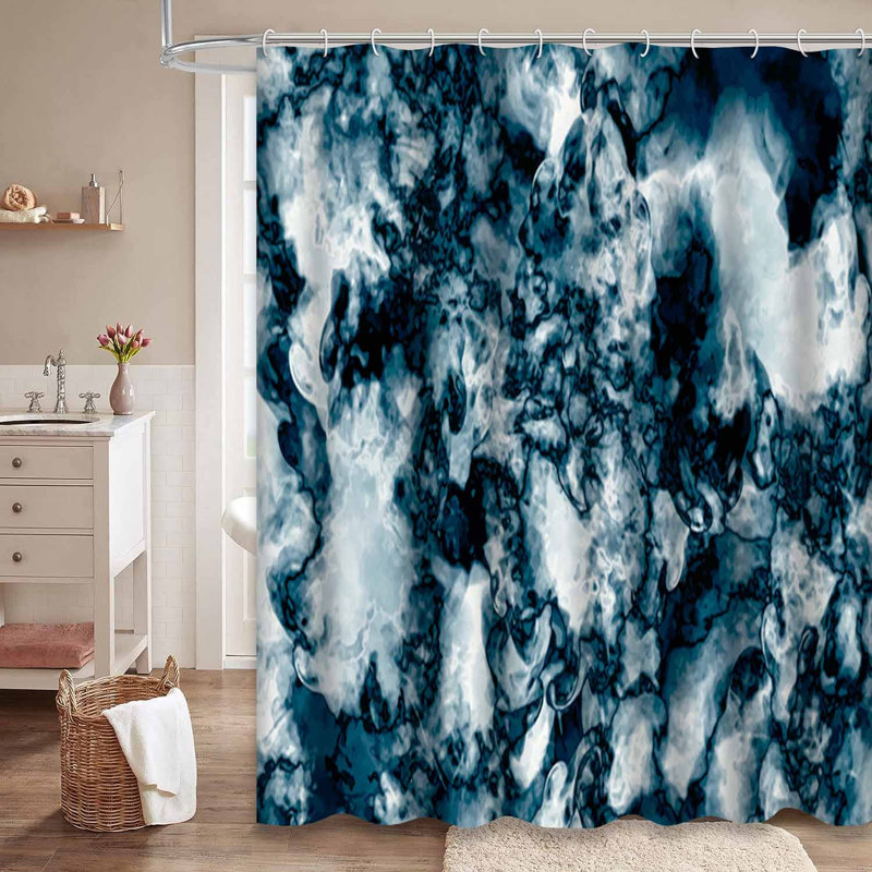 Rideau de douche Marble, L 72 po x l 78 po