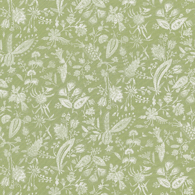 Norden Tulia Linen Print Fabric, Willow
