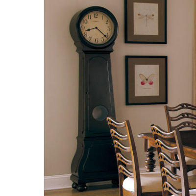 207.01cm Solid + Manufactured Wood Grandfather Clock with Adjustable Chime Volume
