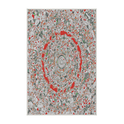 Rouge Tapis décoratif