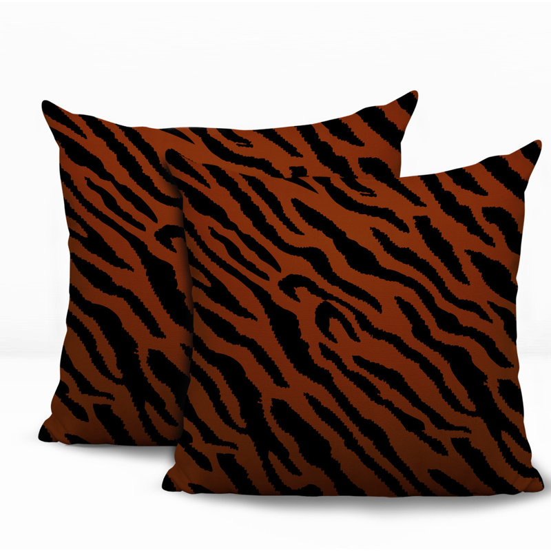 Coussin intérieur / extérieur Valerie, 16x16, Burnt Orange