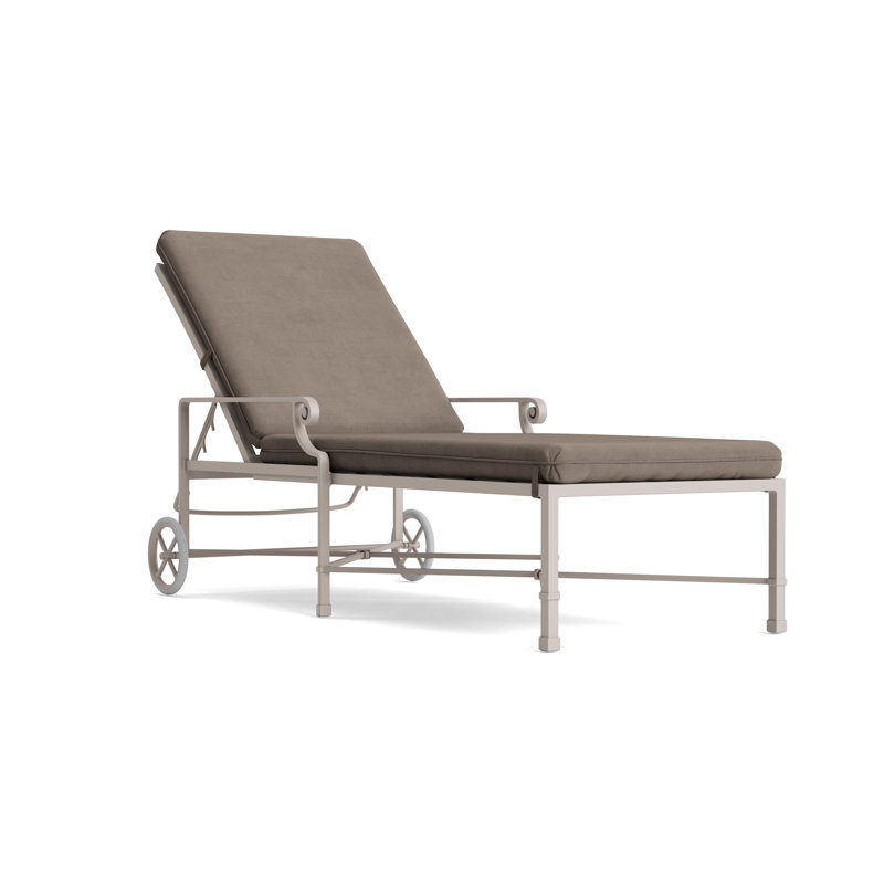 Venetian Outdoor Chaise Lounge, Fusion Moccasian, Dove Smooth