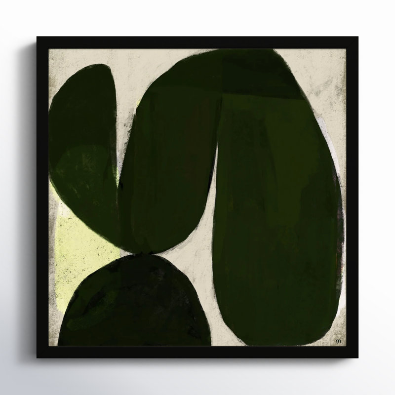 Succulent 7 Print by StudioM, Black, 16" H x 16" W x 1.25" D