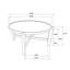 Table basse ronde en bois massif