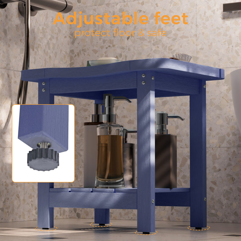 Patio HIPS Shower Benches , Navy