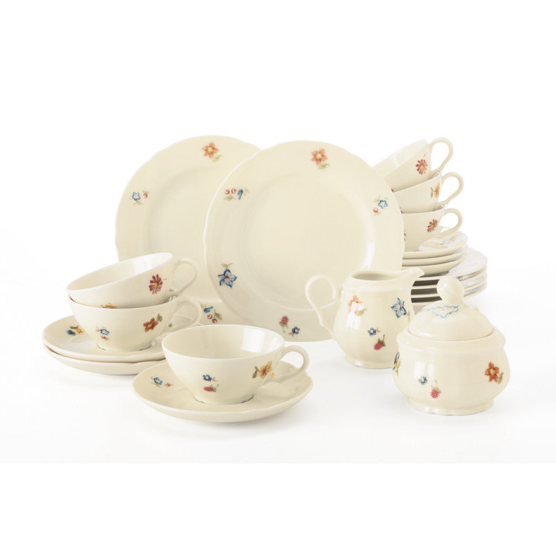 Seltmann Weiden Marie Luise Streublumen Floral Teapot Set For 6