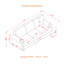 Causeuse et canapé 2 + 3 places Modern Classic avec garniture cloutée, structure en bois massif et housses de coussin amovibles.