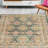 Charcoal Medallion Hand Woven Distressed Area Rug-70668328