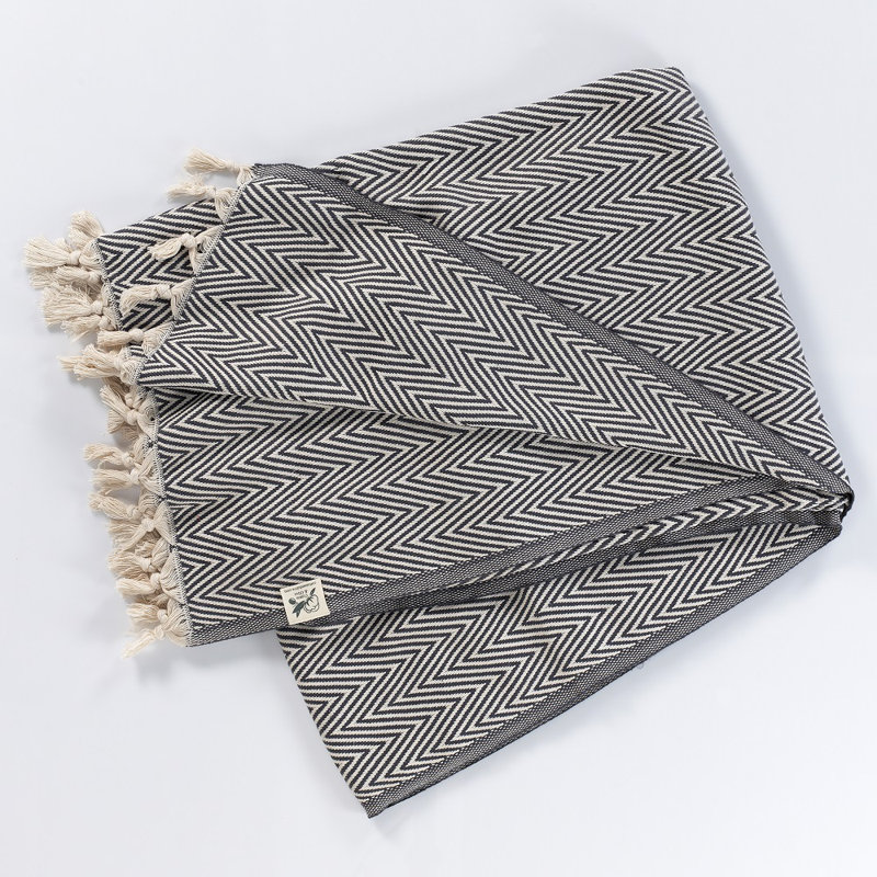 Merich Soft Cotton Blanket, Anthracite