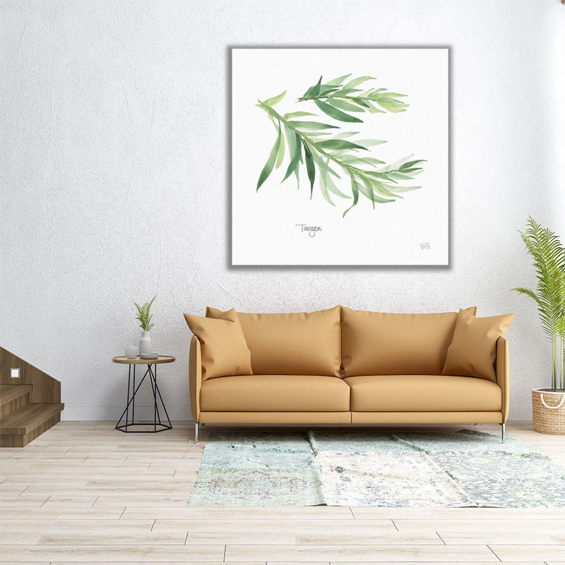 Estragon - reproduction d'art sur toile, H 40 po x l 40 po