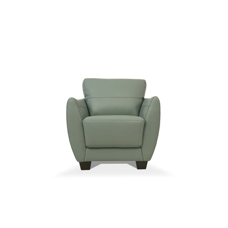 Parksley 36 po de largeur Aucun, Cuir bleu aquatique
