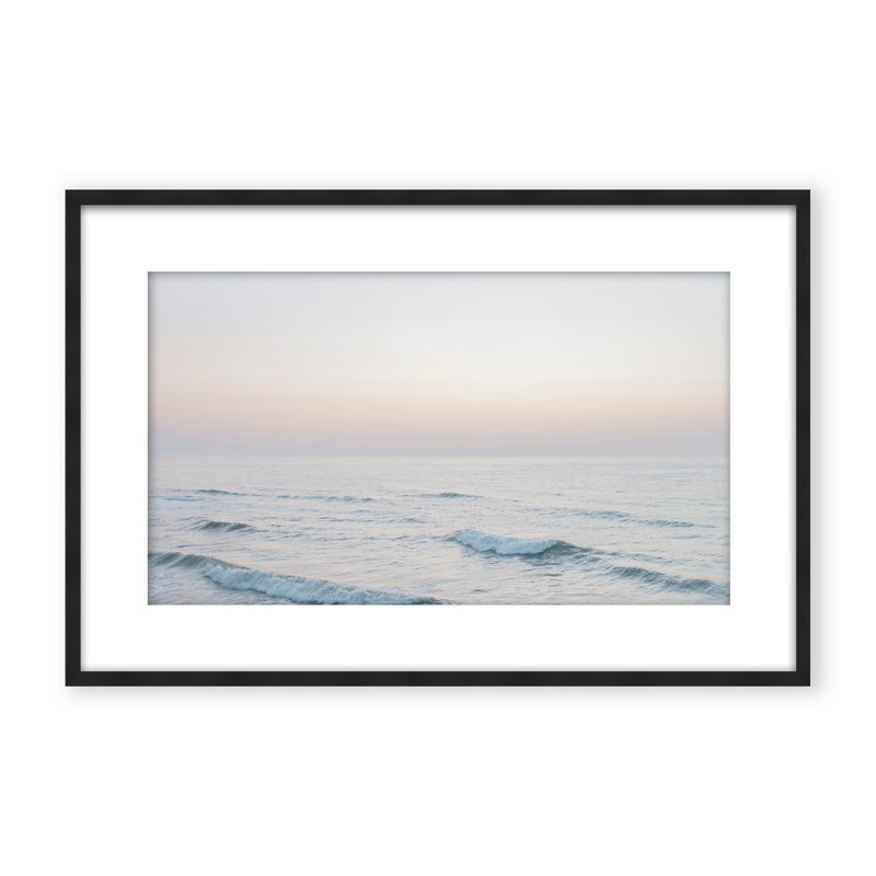 Coastal Retreat Dawn by  - Picture Frame Photograph on Paper, Framed Canvas, 32" H x 48" W x 2.375" D, Gold