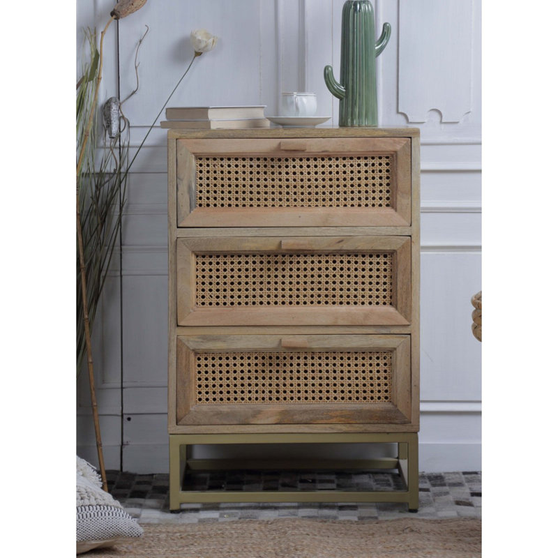 Deajia 19.3 " W Wicker Nightstand