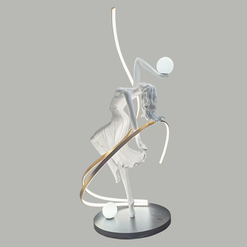 Lady With Ball Dancing Sculpture Medium                                                              