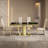 Stylish Dining Table With Tempered Glass Top