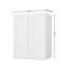 Meuble de cuisine mural, à monter soi-même, 30,5 cm (P) x 61 cm (L) x 76 cm (H), blanc-118486821-118486827