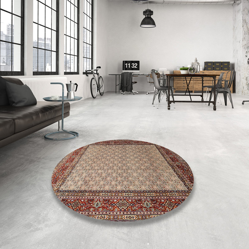 Tapis brun / beige Derk, Rond 6 pi