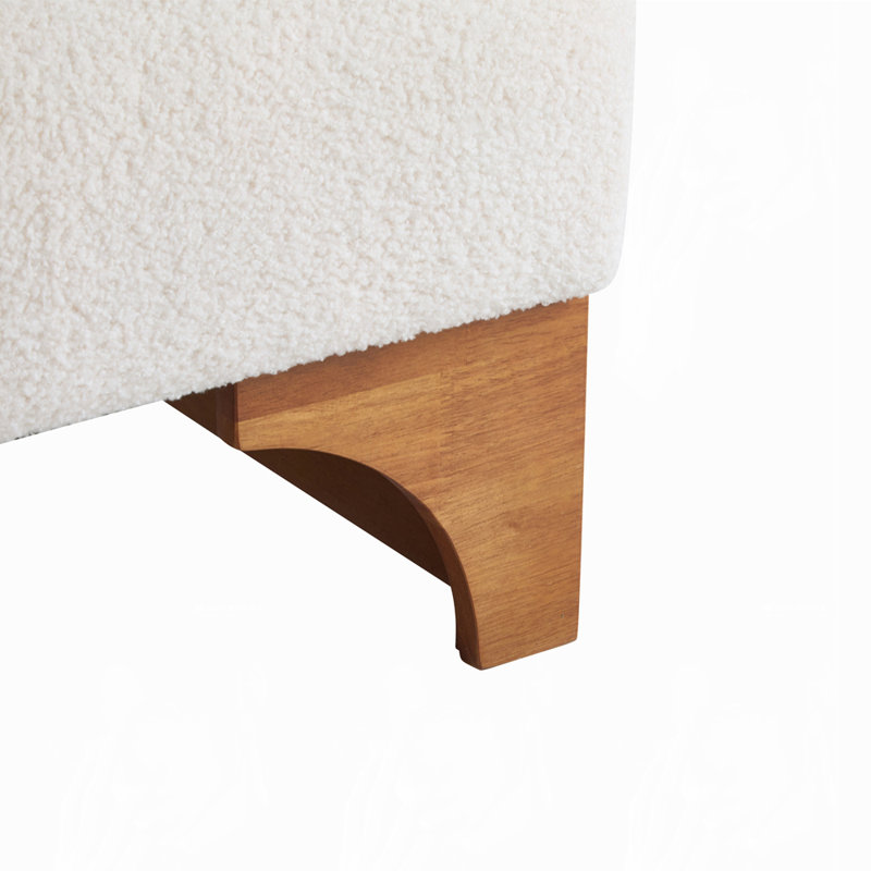 Chaise longue rembourrée douce et durable, Beige