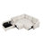84.7" Sectional Sofa Convertible Pull-out Sofa Bed L-shaped Sofa U-shaped Sofa with a Movable Storage Ottoman for Living Room-1015779762