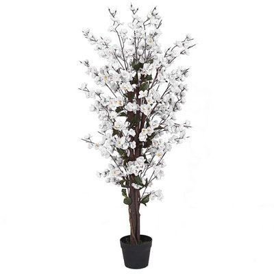Plastic, Silk Artificial Arrangement in Pot