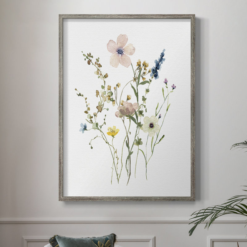 Cottage Garden Study II Framed Print - Solid Wood 49550, 15" H x 12" W