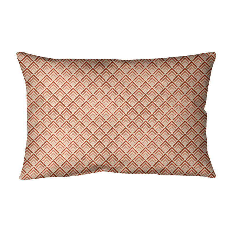 Coussin lombaire intérieur / extérieur Katelyn Elizabeth, Jaune et orange