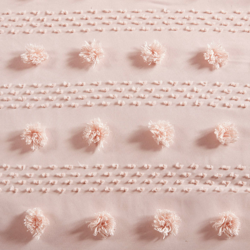 Ensemble d'édredon simple / simple TG, Rose, Twin Comforter + 2 Standard Shams