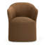 Timothy - Chaise moderne en tissu brun
